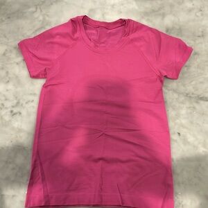 Luluemon swiftly tech short sleeve hot pink